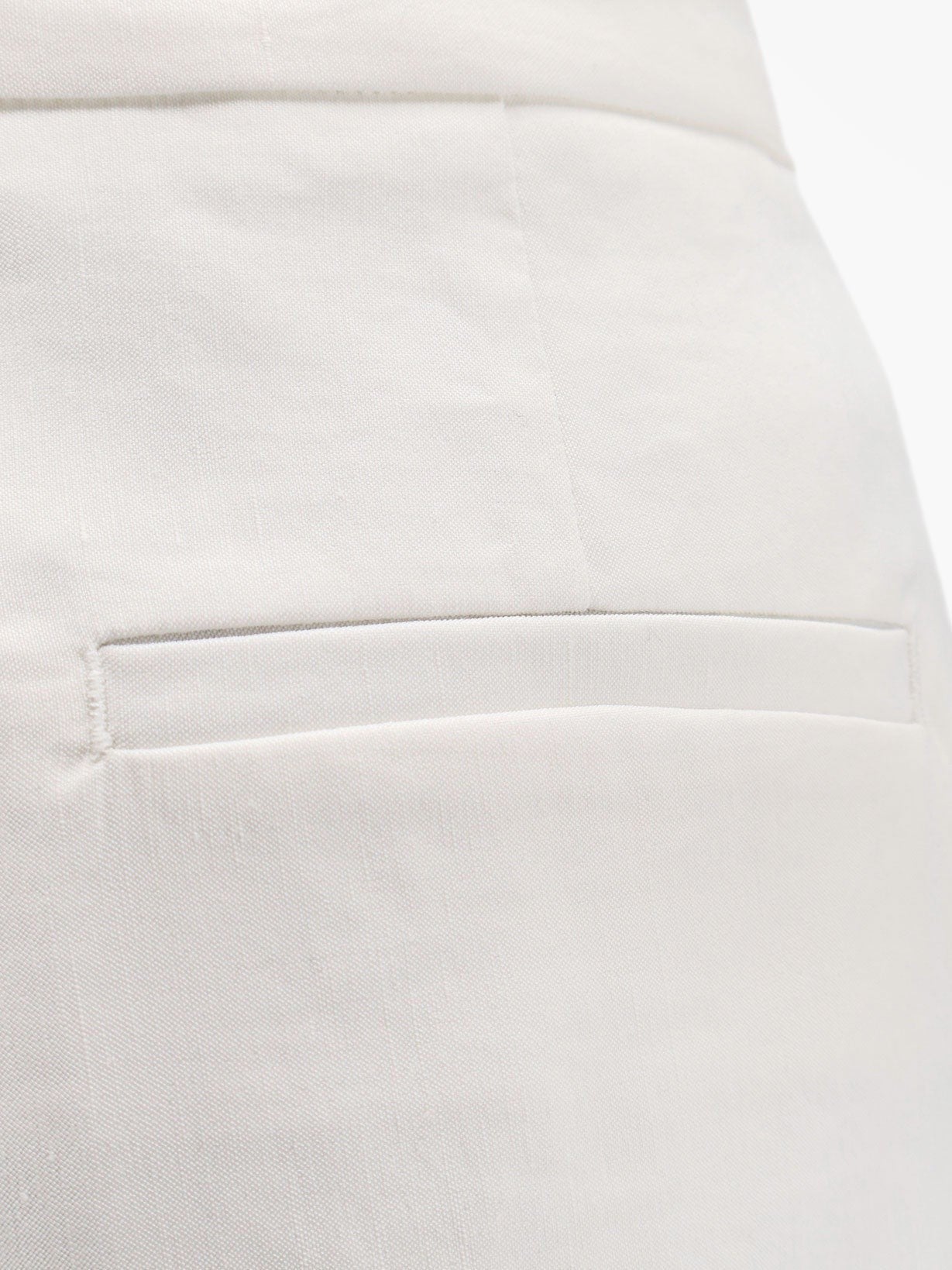 Pinko Women's Jacopone Linen and Viscose Trousers White