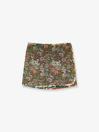 FARM Rio Women's Jacquard Arabesque Matelassé Mini Skirt White