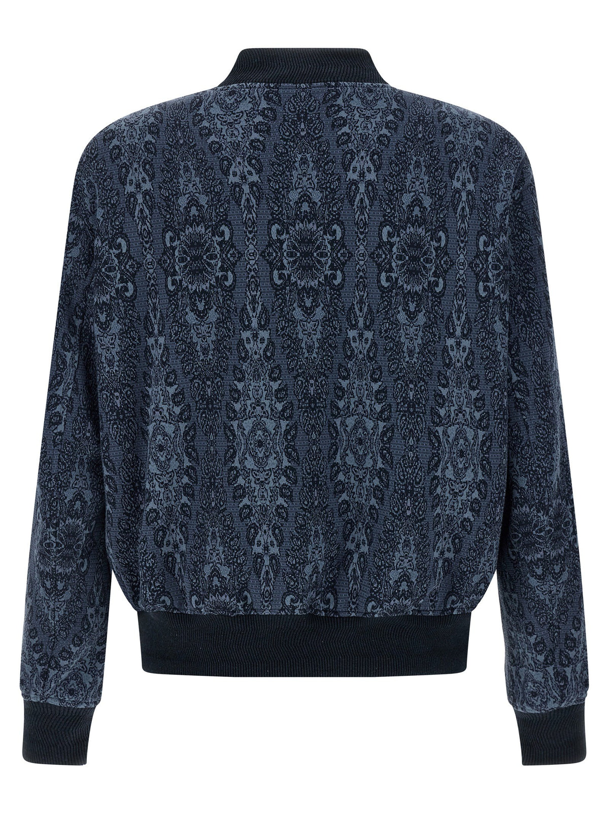 ETRO Jacquard Bomber Jacket Blue