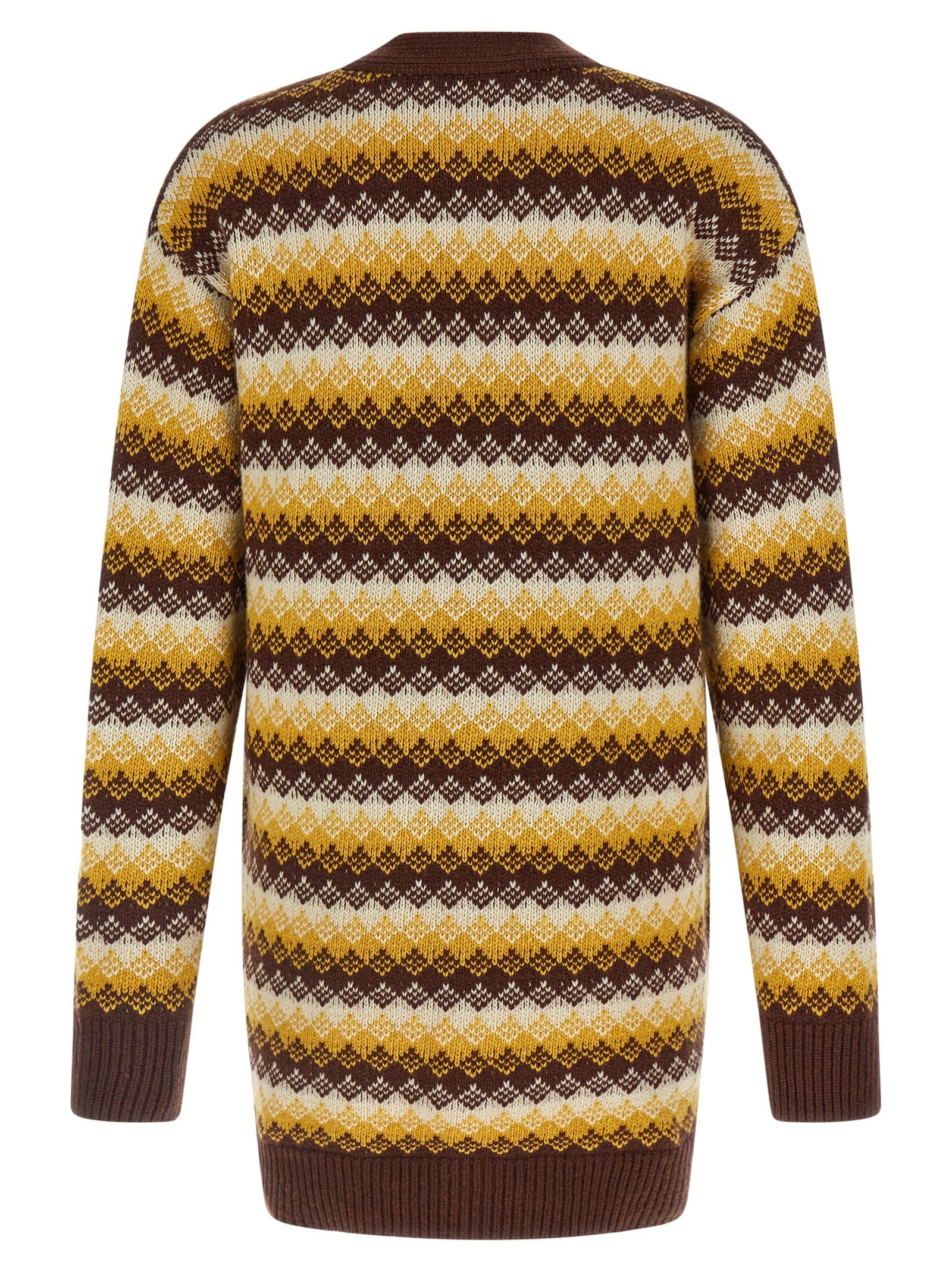 AURALEE Jacquard Cardigan Gold