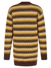AURALEE Jacquard Cardigan Gold
