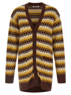 AURALEE Jacquard Cardigan Gold