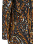 ETRO Jacquard Chenille Dress Gold, view 4