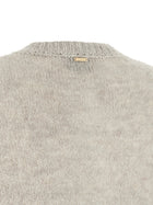 TWINSET Jacquard Diamond Cardigan Grey, view 4