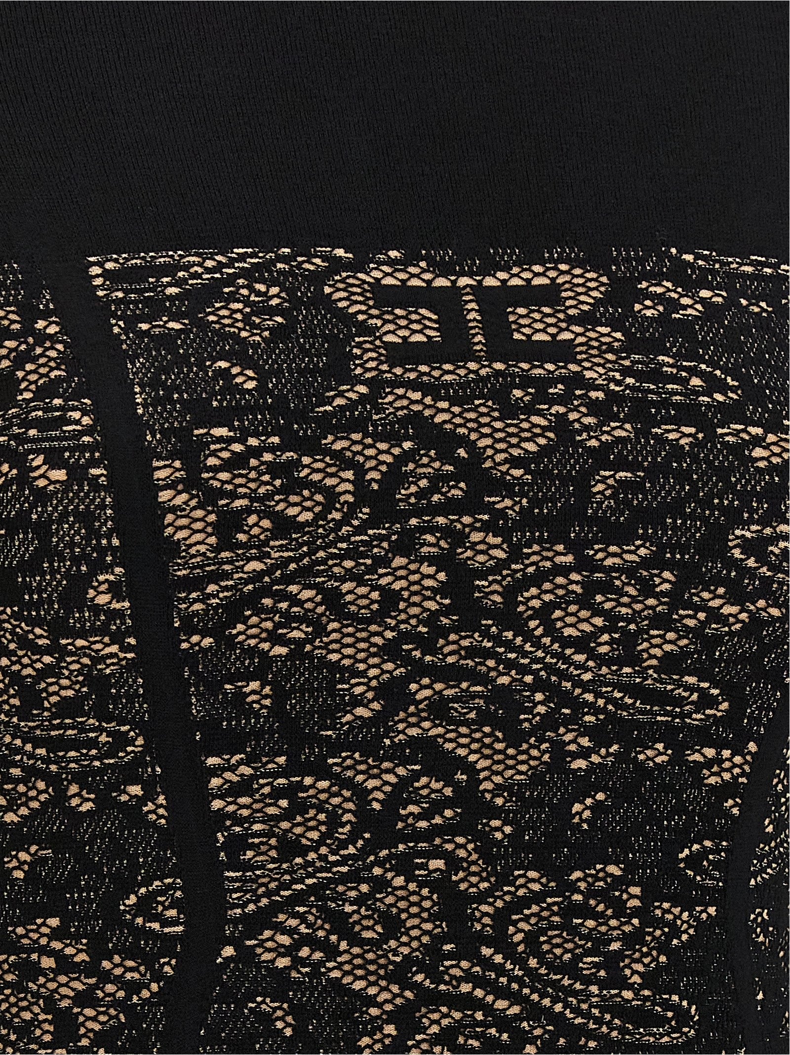 Elisabetta Franchi Jacquard Dress Black