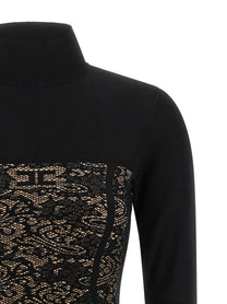 Elisabetta Franchi Jacquard Dress Black