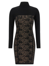 Elisabetta Franchi Jacquard Dress Black