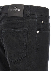 ETRO Jacquard Jeans Black
