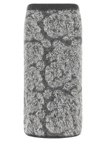 Nude Lucy Jacquard Knit Skirt Grey