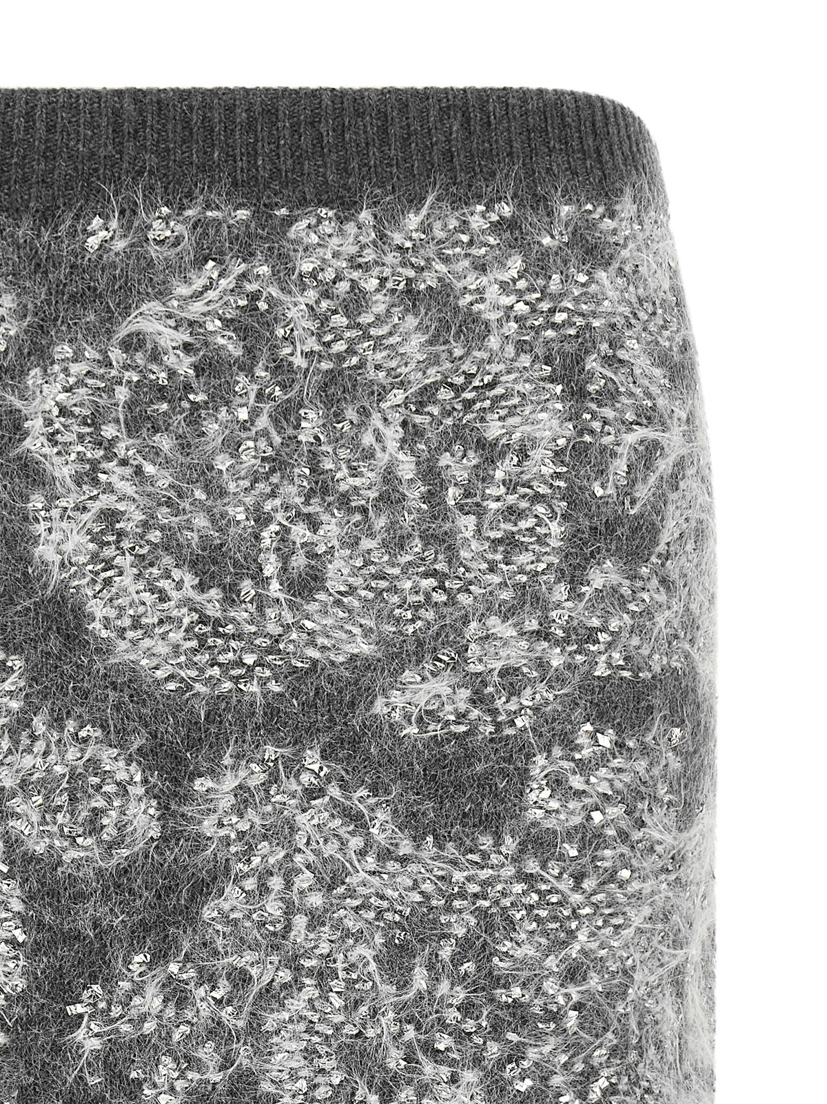 Nude Lucy Jacquard Knit Skirt Grey, view 3