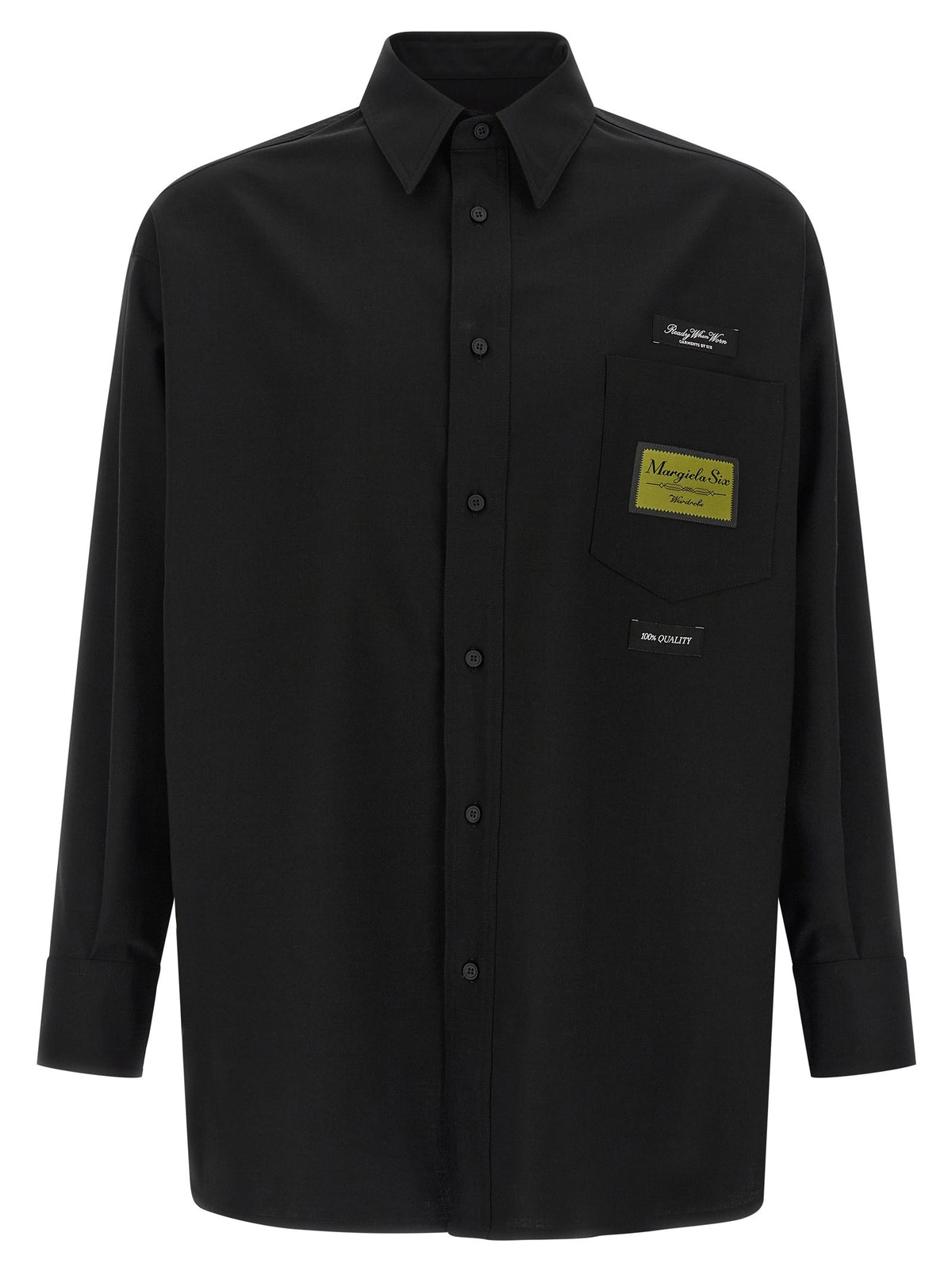 MM6 Maison Margiela Jacquard Label Shirt Black