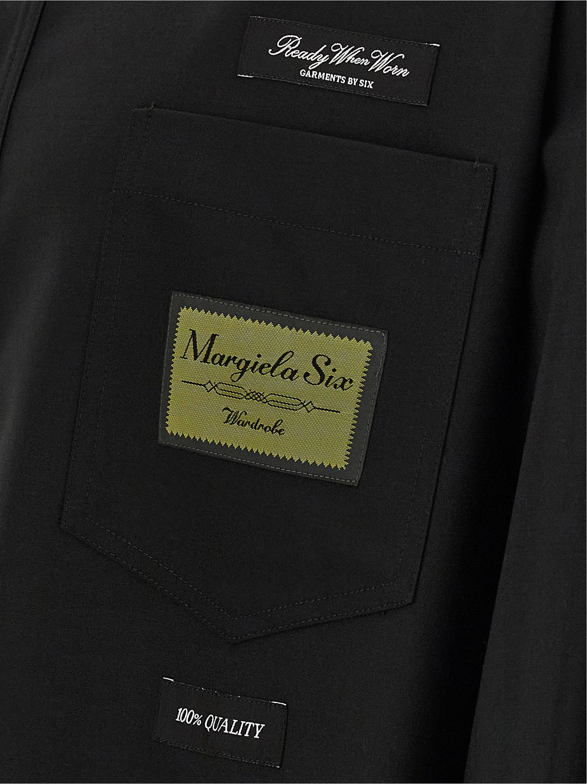MM6 Maison Margiela Jacquard Label Shirt Black, view 5