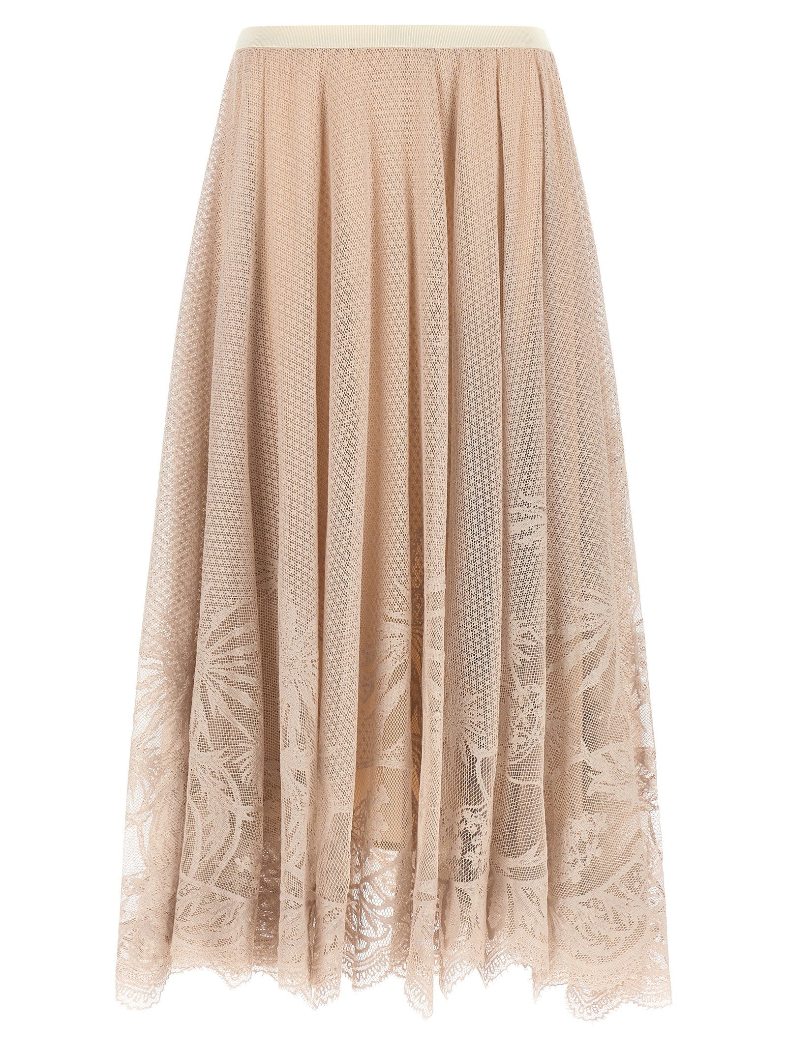 Fabiana Filippi Jacquard Lace Skirt Blue