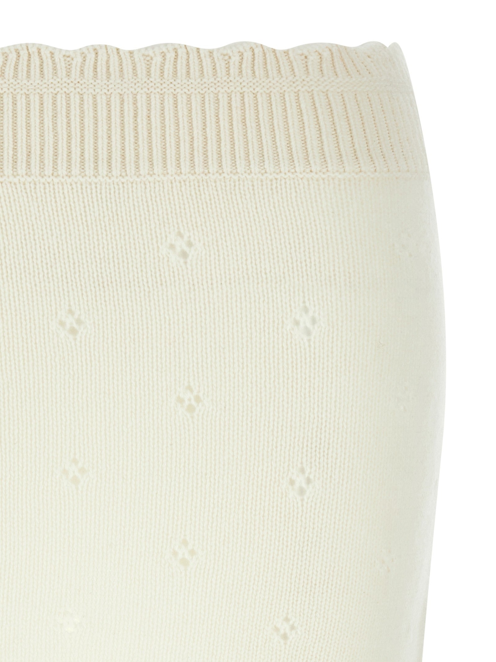 Chloé Jacquard Skirt White