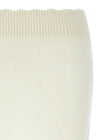 Chloé Jacquard Skirt White