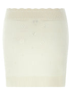 Chloé Jacquard Skirt White, view 2