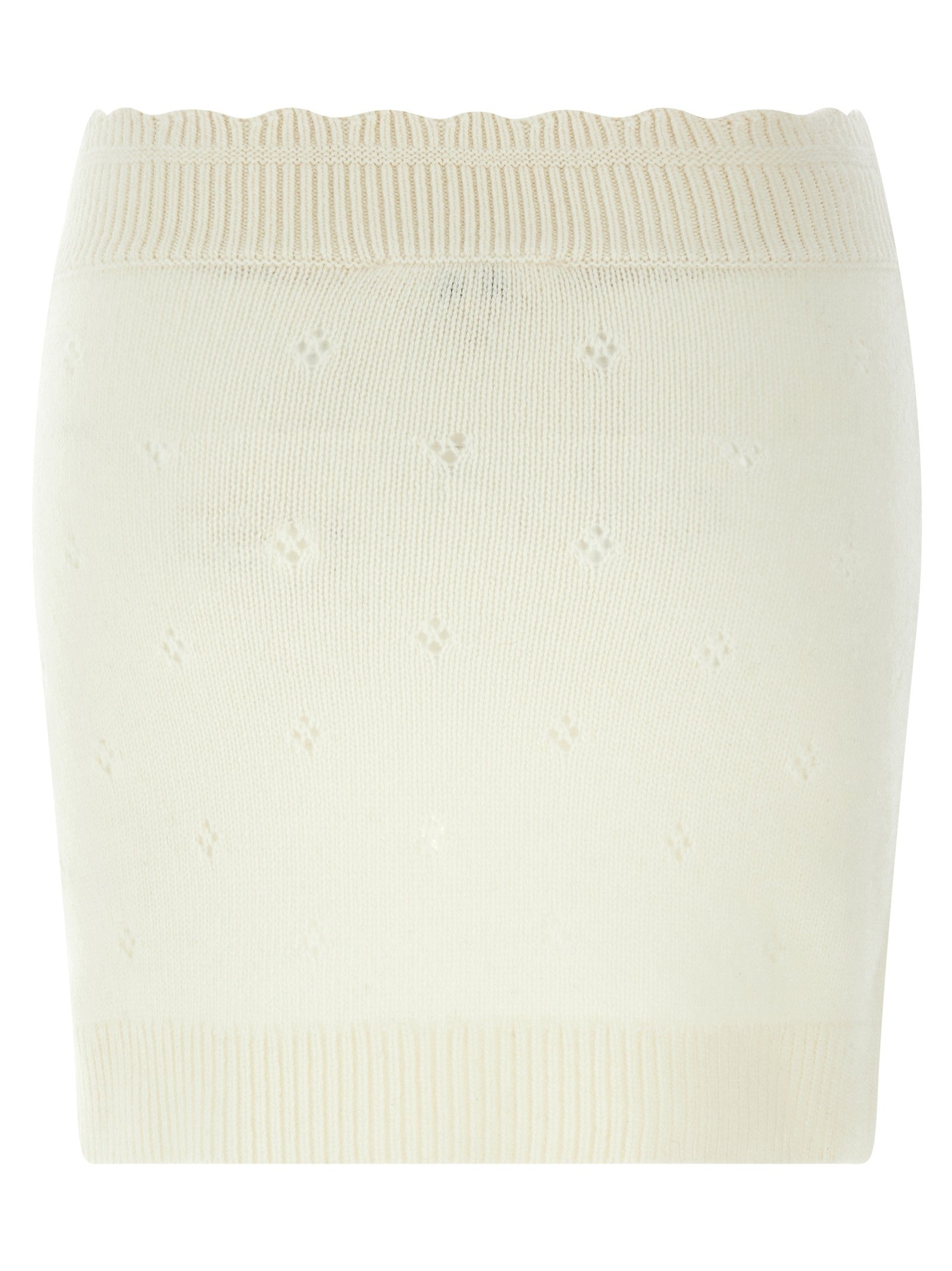 Chloé Jacquard Skirt White