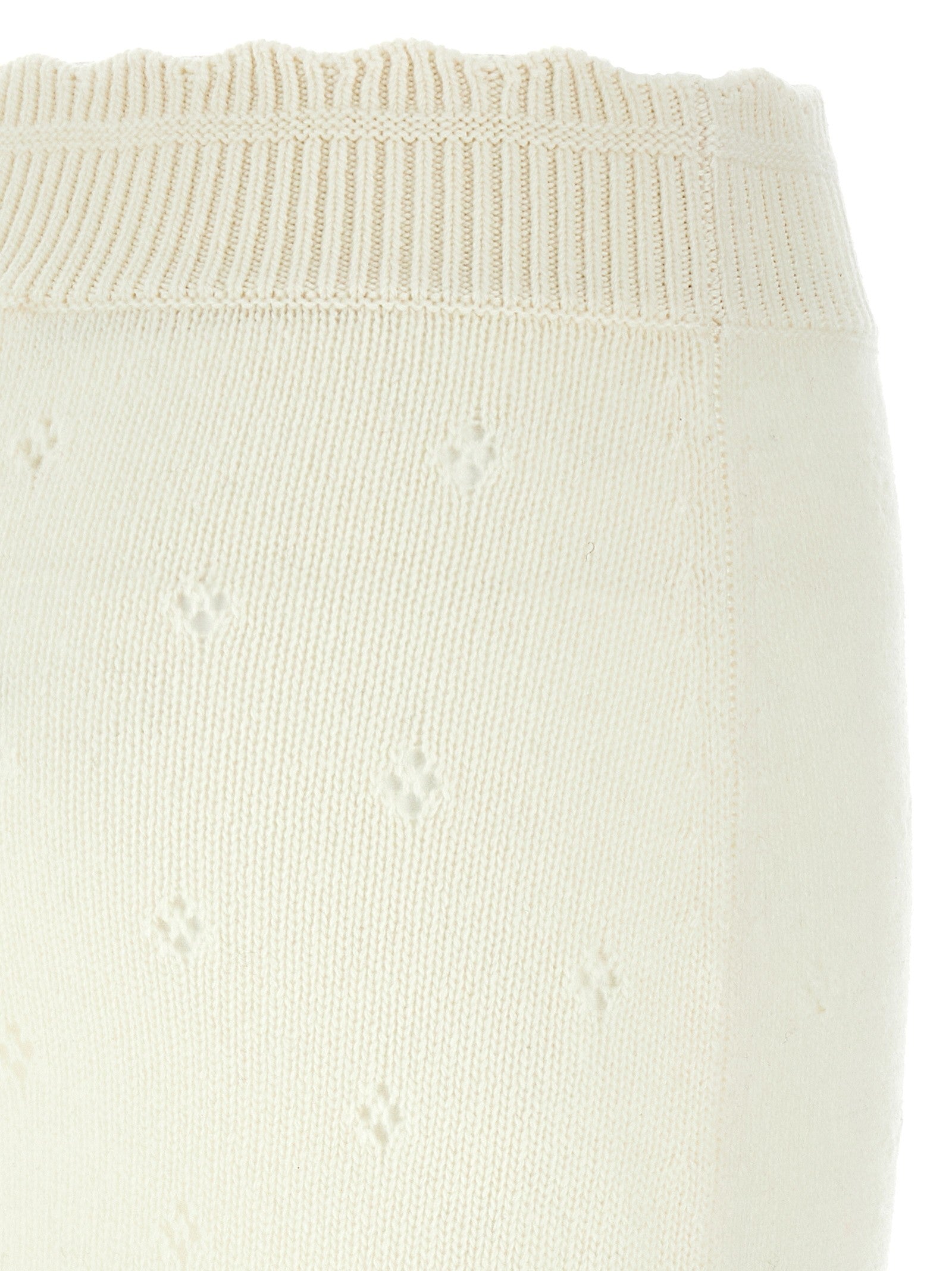 Chloé Jacquard Skirt White