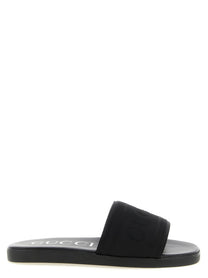 Gucci Jacquard Slides Black