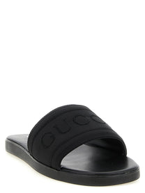Gucci Jacquard Slides Black