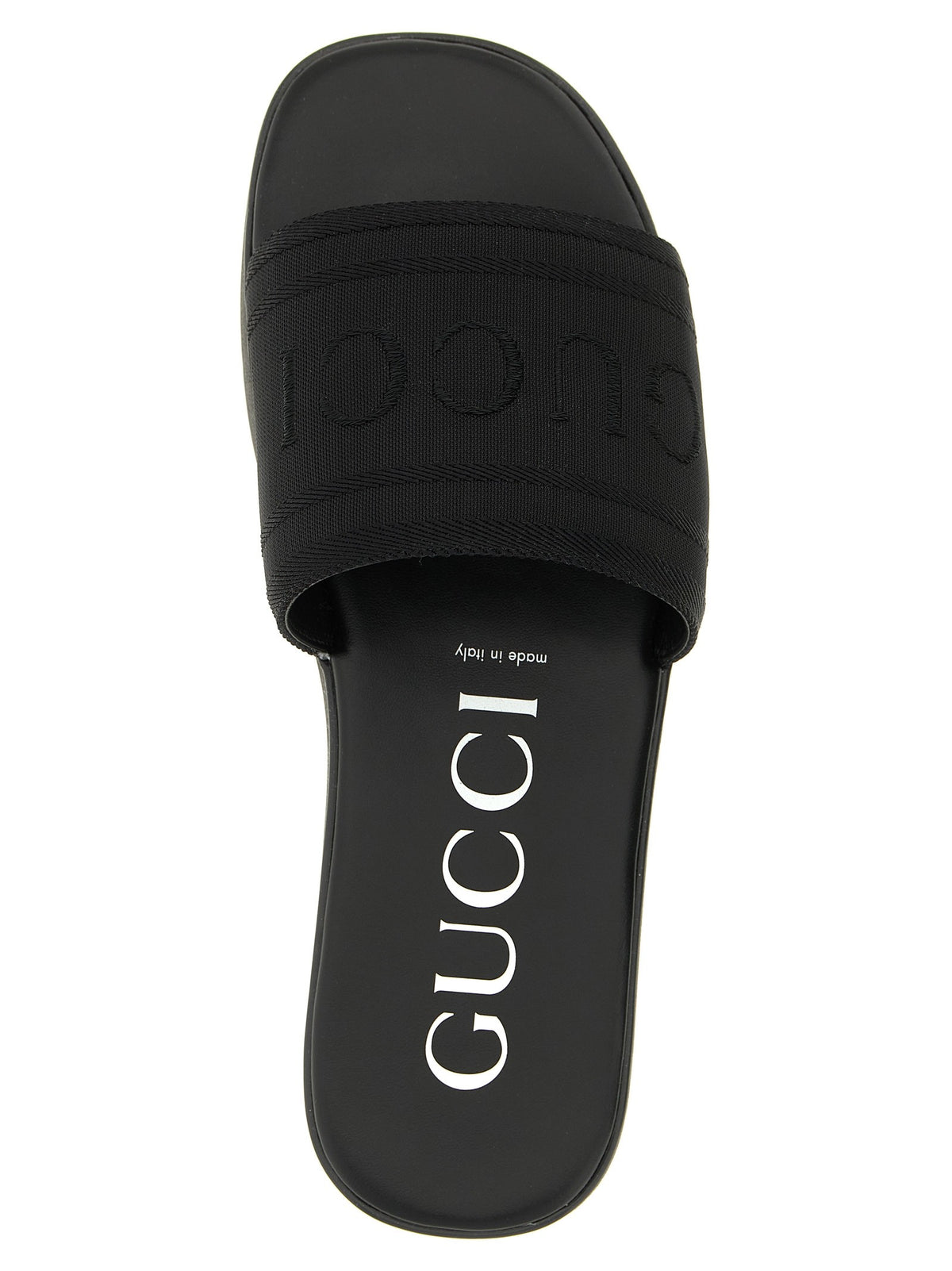 Gucci Jacquard Slides Black