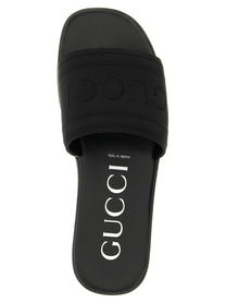 Gucci Jacquard Slides Black