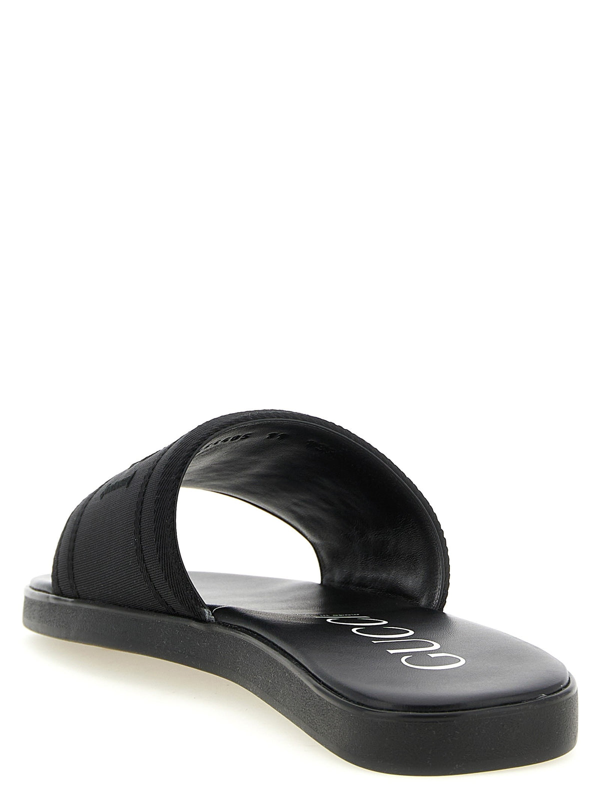 Gucci Jacquard Slides Black, view 3