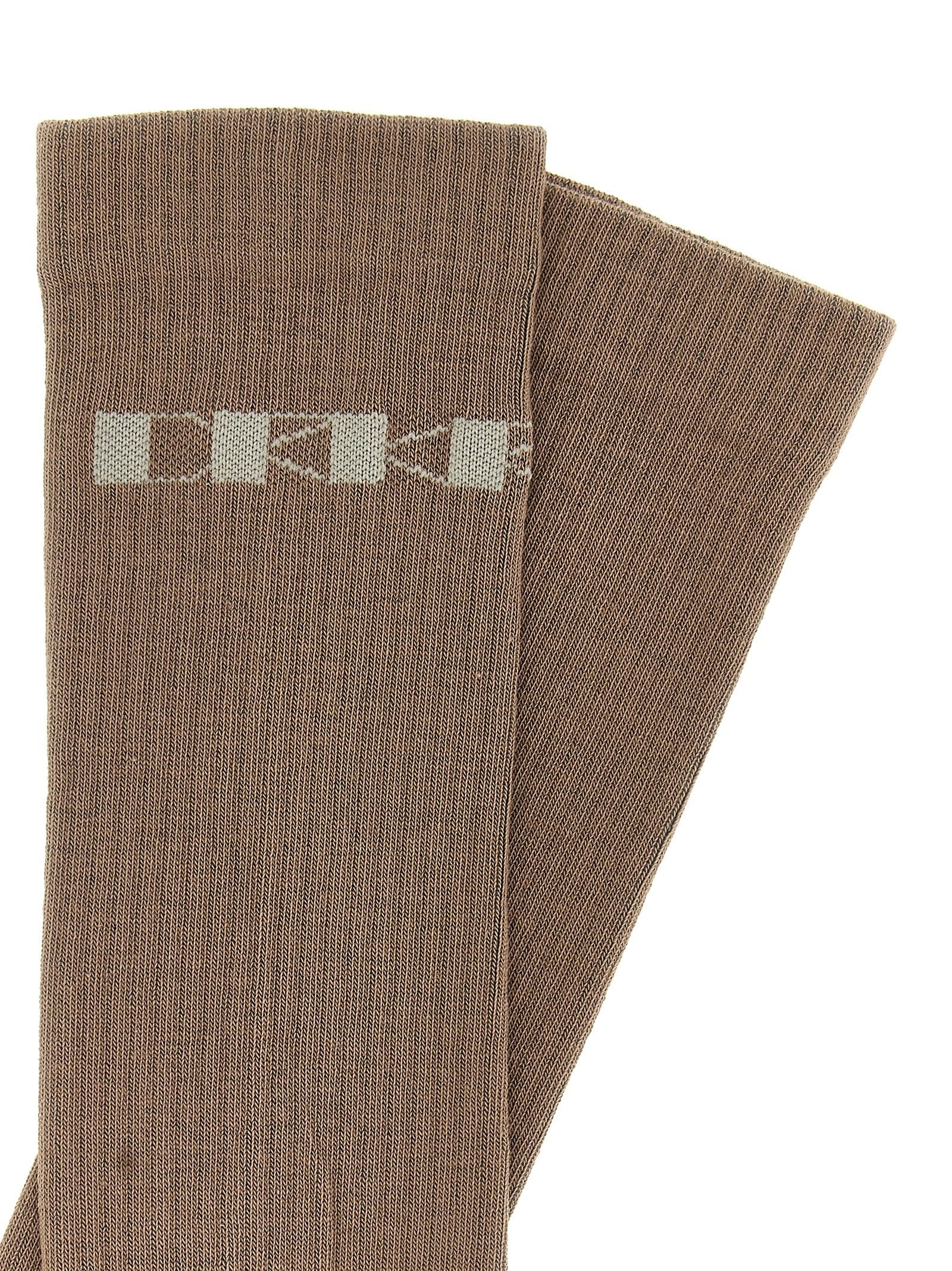 DRKSHDW Jacquard Socks Beige