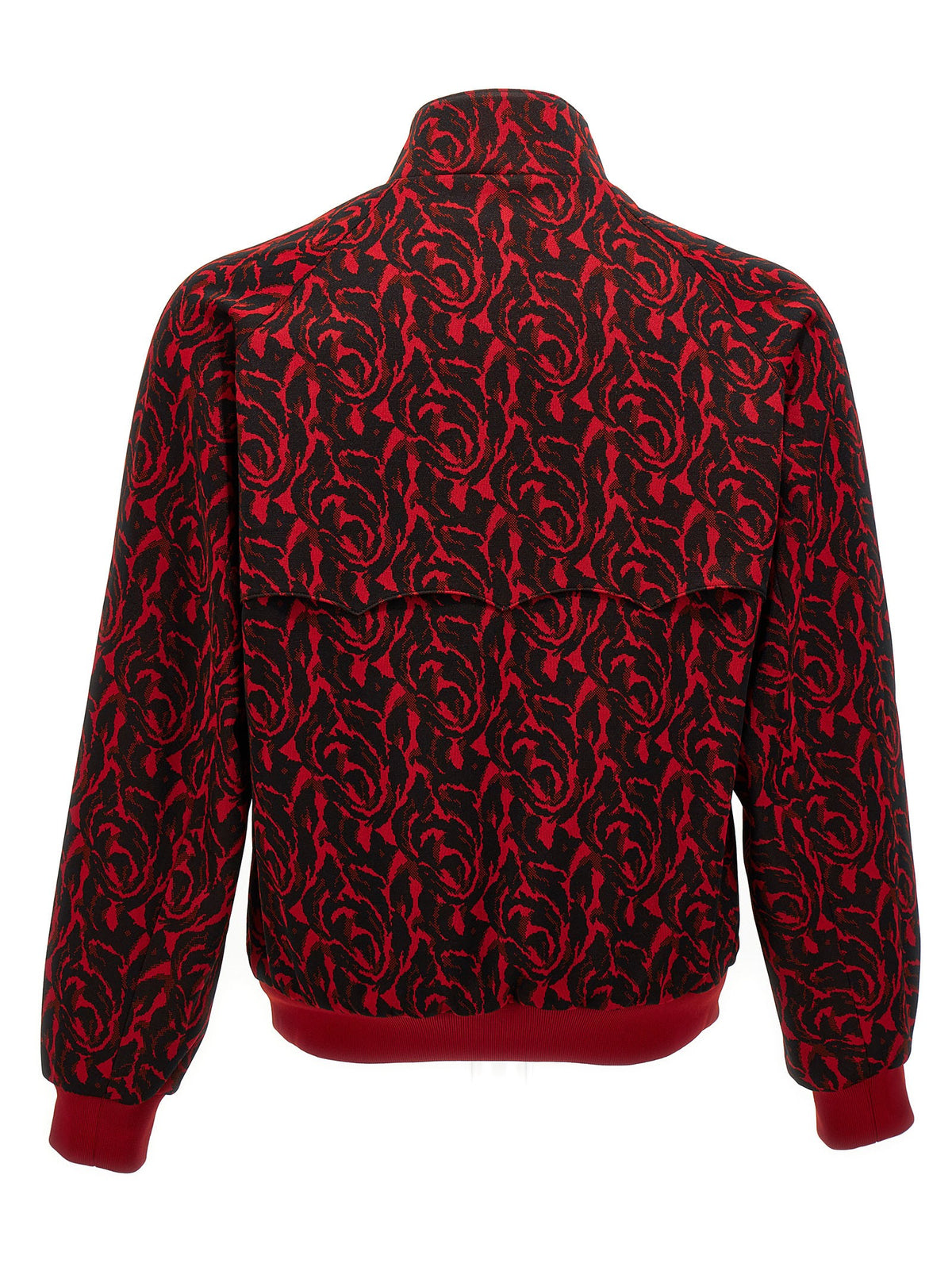 Baracuta Jacquard Needles Bomber Jacket Red, view 2