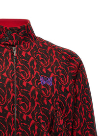 Baracuta Jacquard Needles Bomber Jacket Red