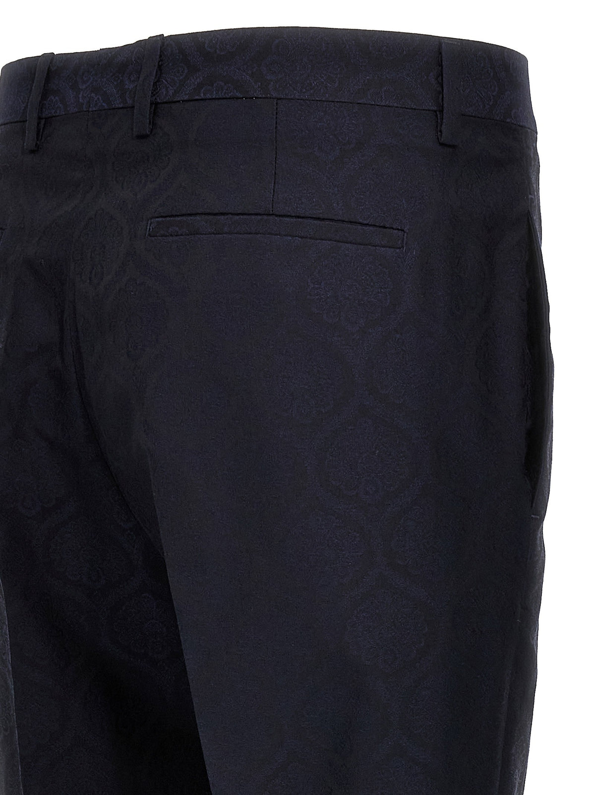 ETRO Jacquard Pants Blue, view 4