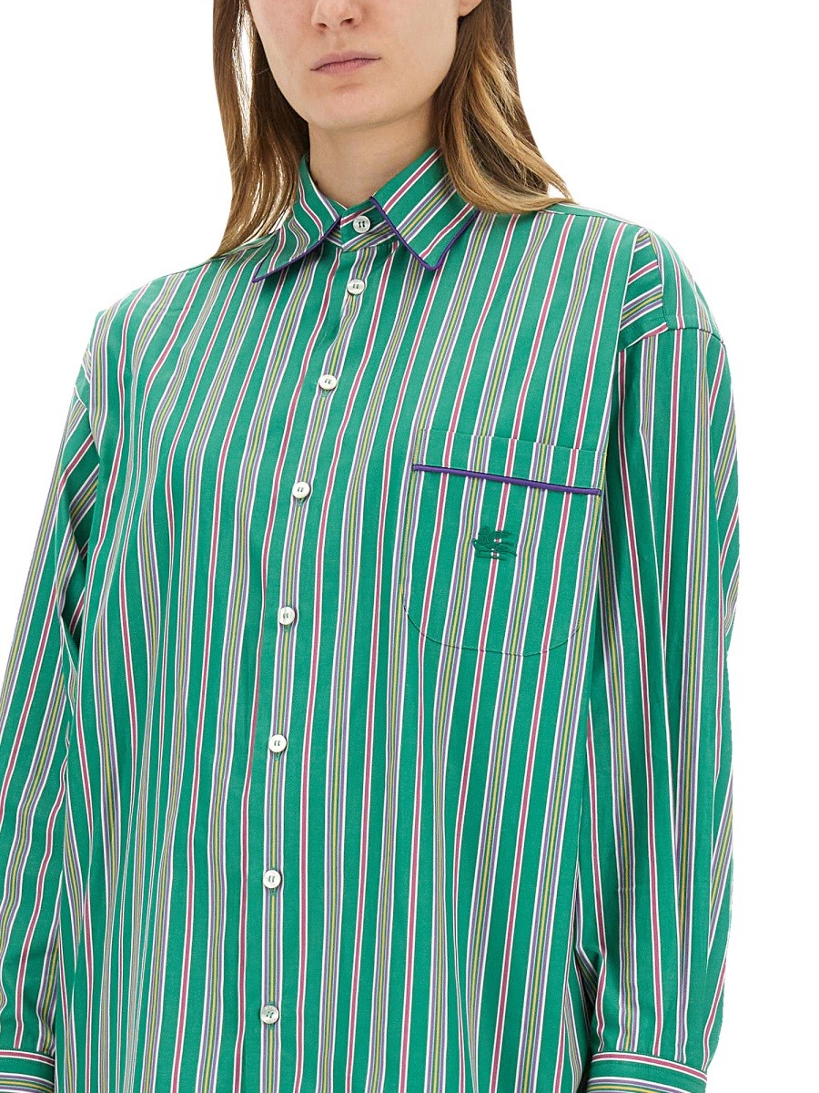 Etro Women's Jacquard Shirt Green