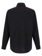 Versace Jacquard Silk Shirt Black, view 2