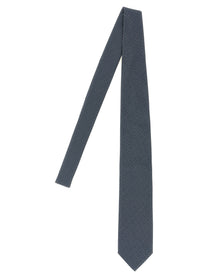 Brioni Jacquard Silk Tie Blue