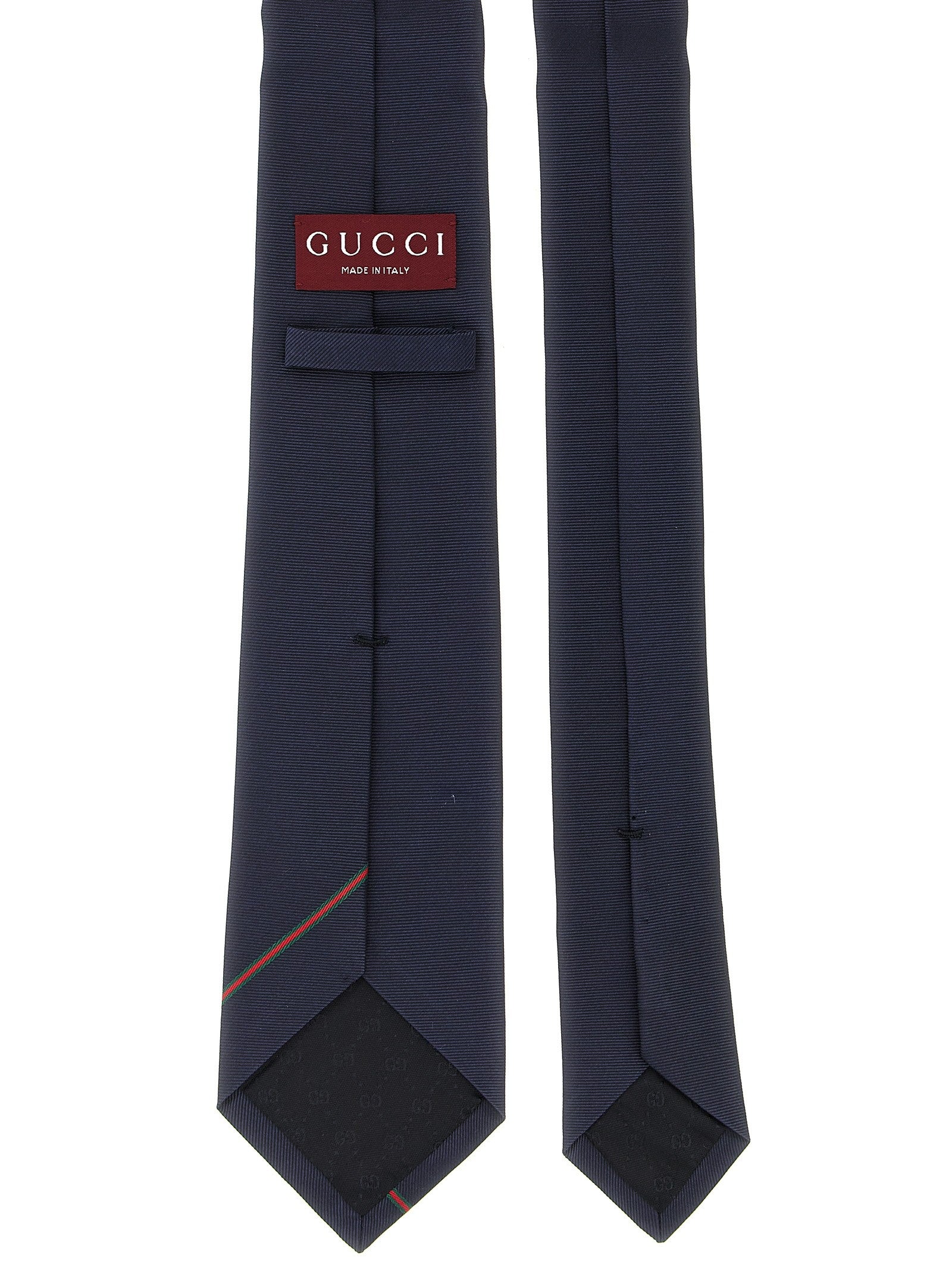 Gucci Jacquard Silk Tie Blue
