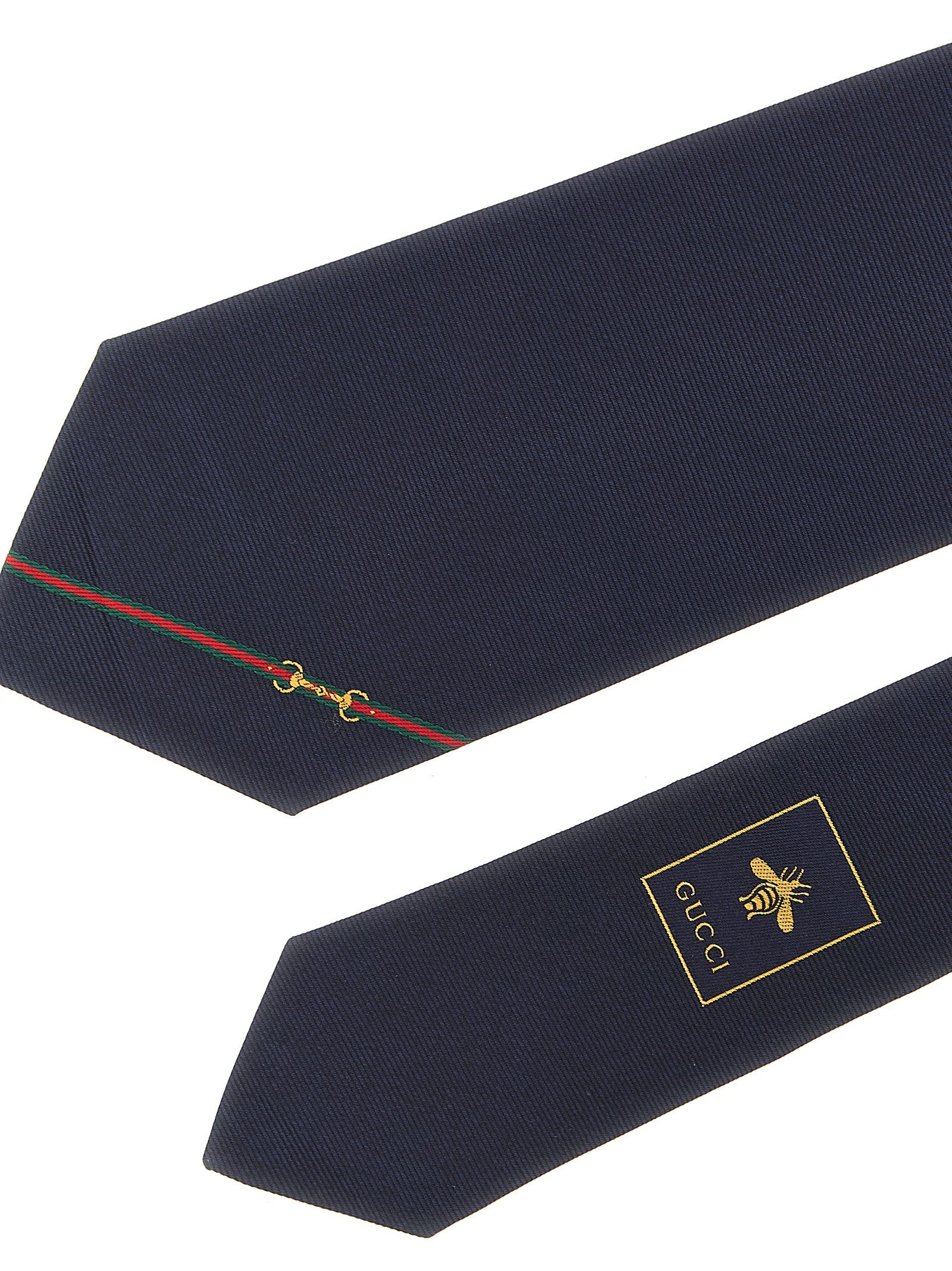 Gucci Jacquard Silk Tie Blue