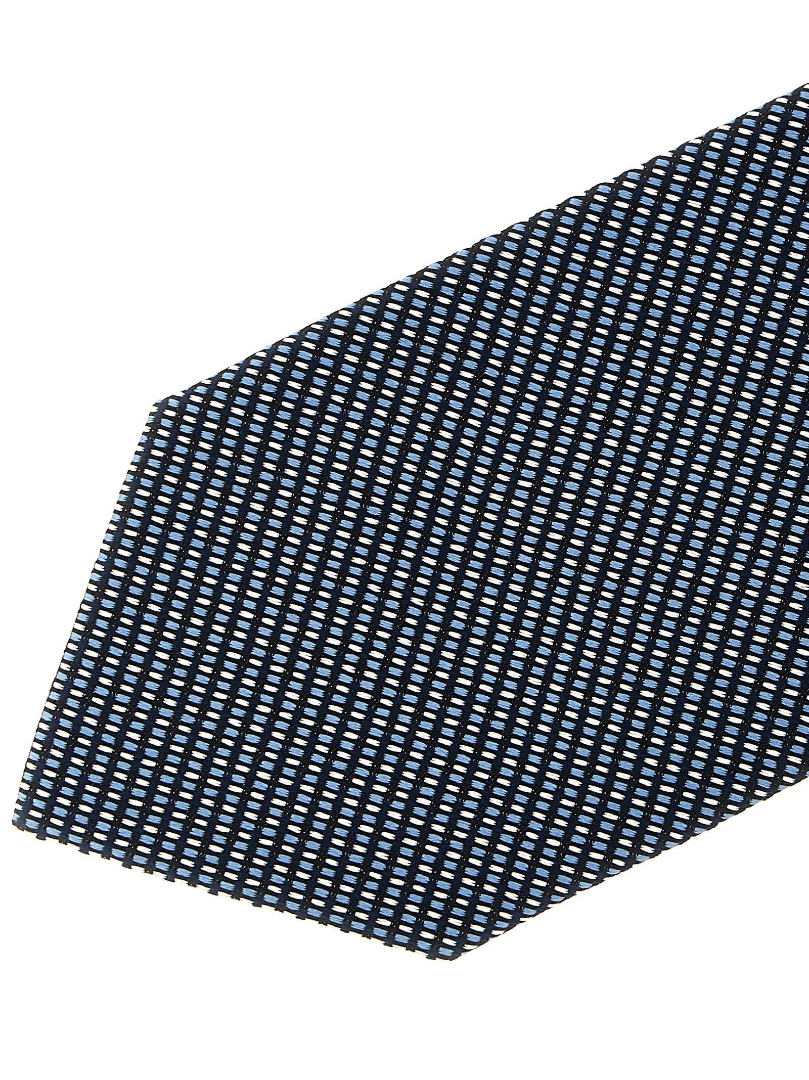 Brioni Jacquard Silk Tie Blue