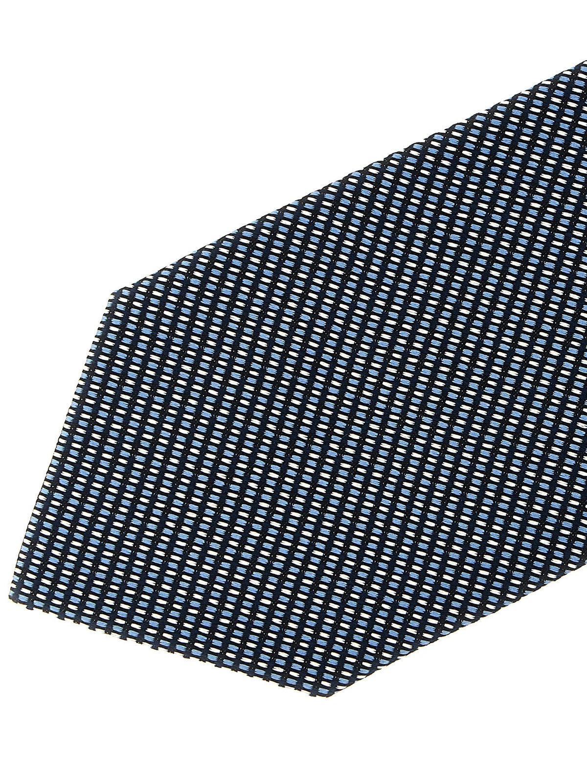 Brioni Jacquard Silk Tie Blue, view 3