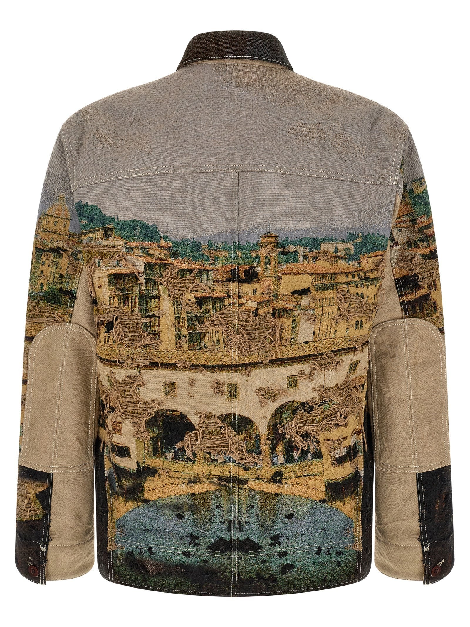 Junya Watanabe Jacquard Square Jacket Gold