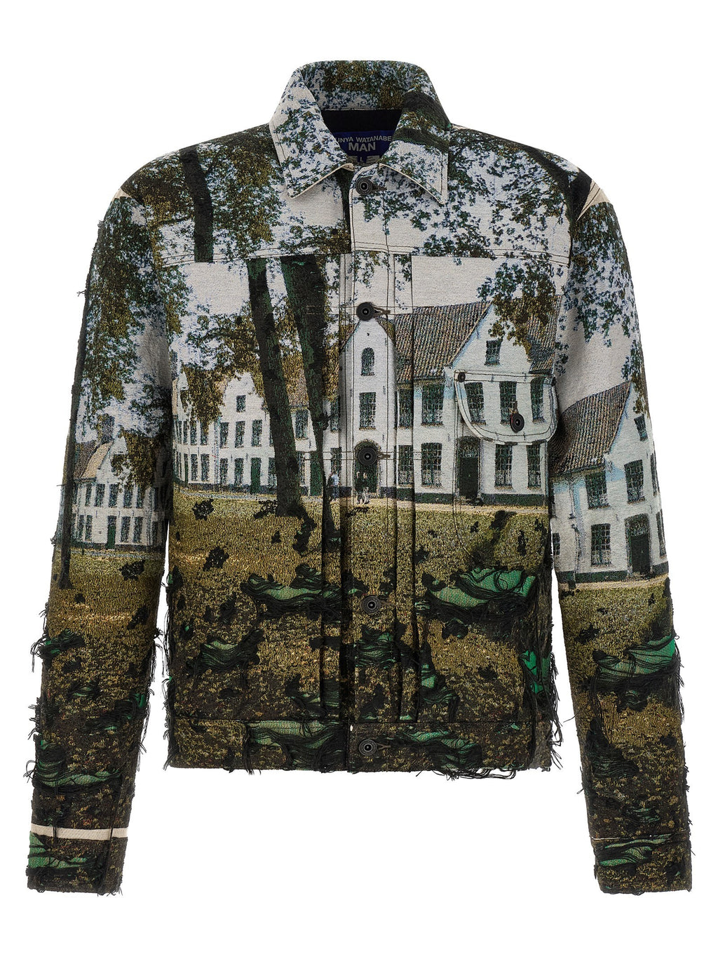 Junya Watanabe Jacquard Square Jacket Gold
