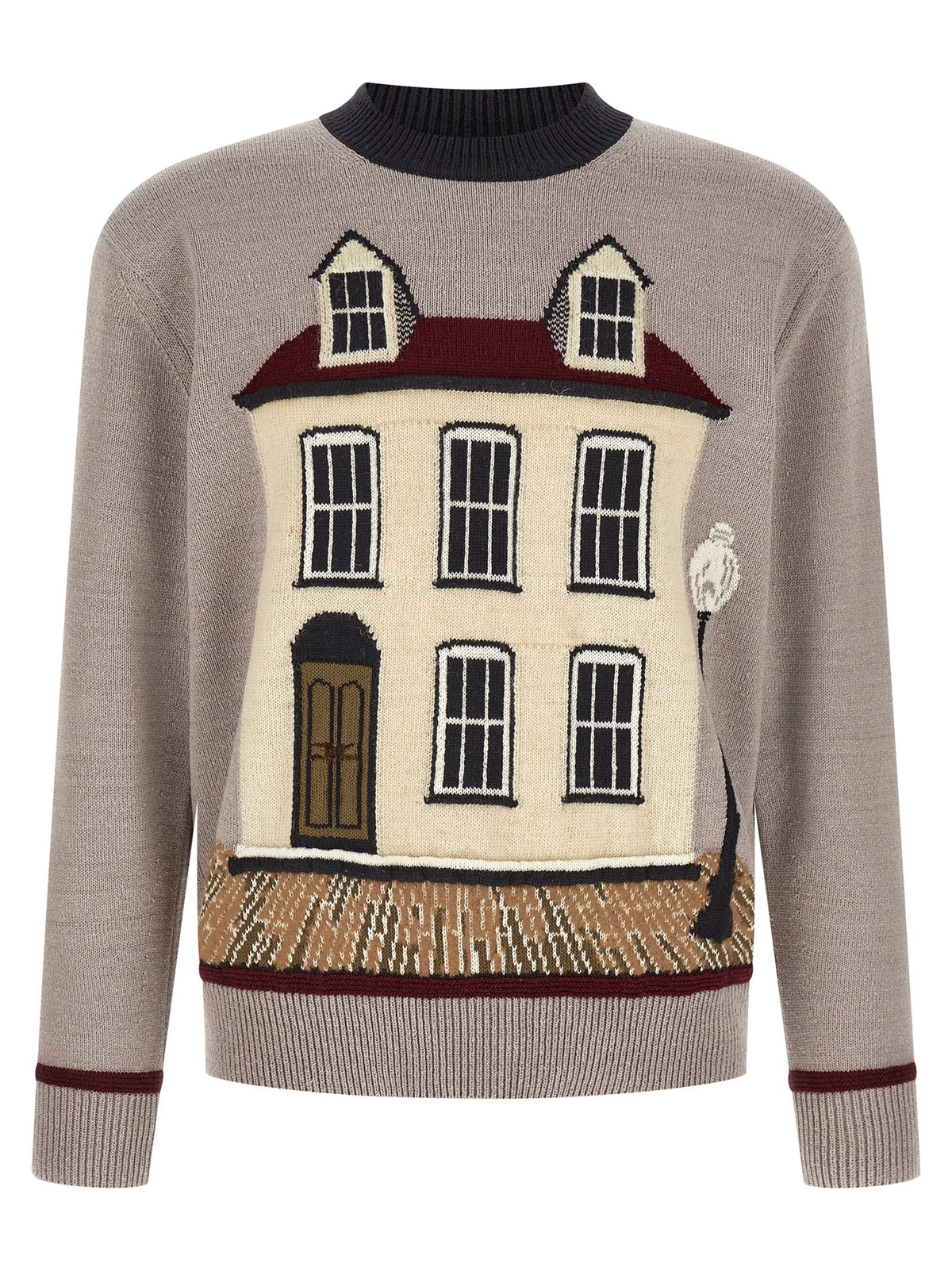 Junya Watanabe Jacquard Sweater Grey