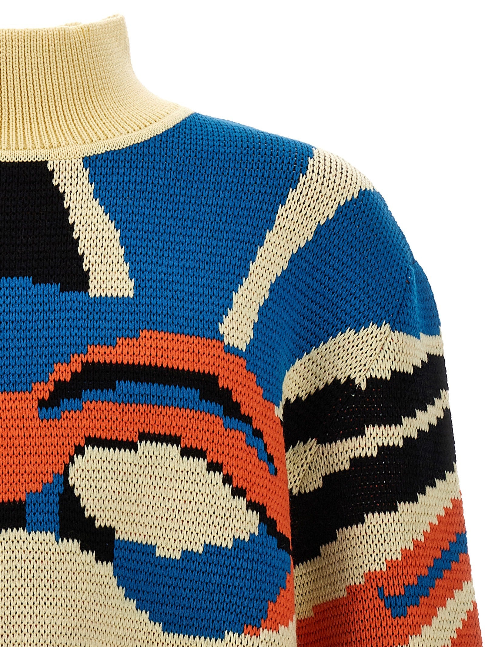 Bluemarble Jacquard Sweater Gold