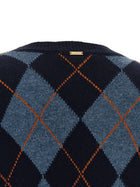 TWINSET Jacquard Sweater Blue