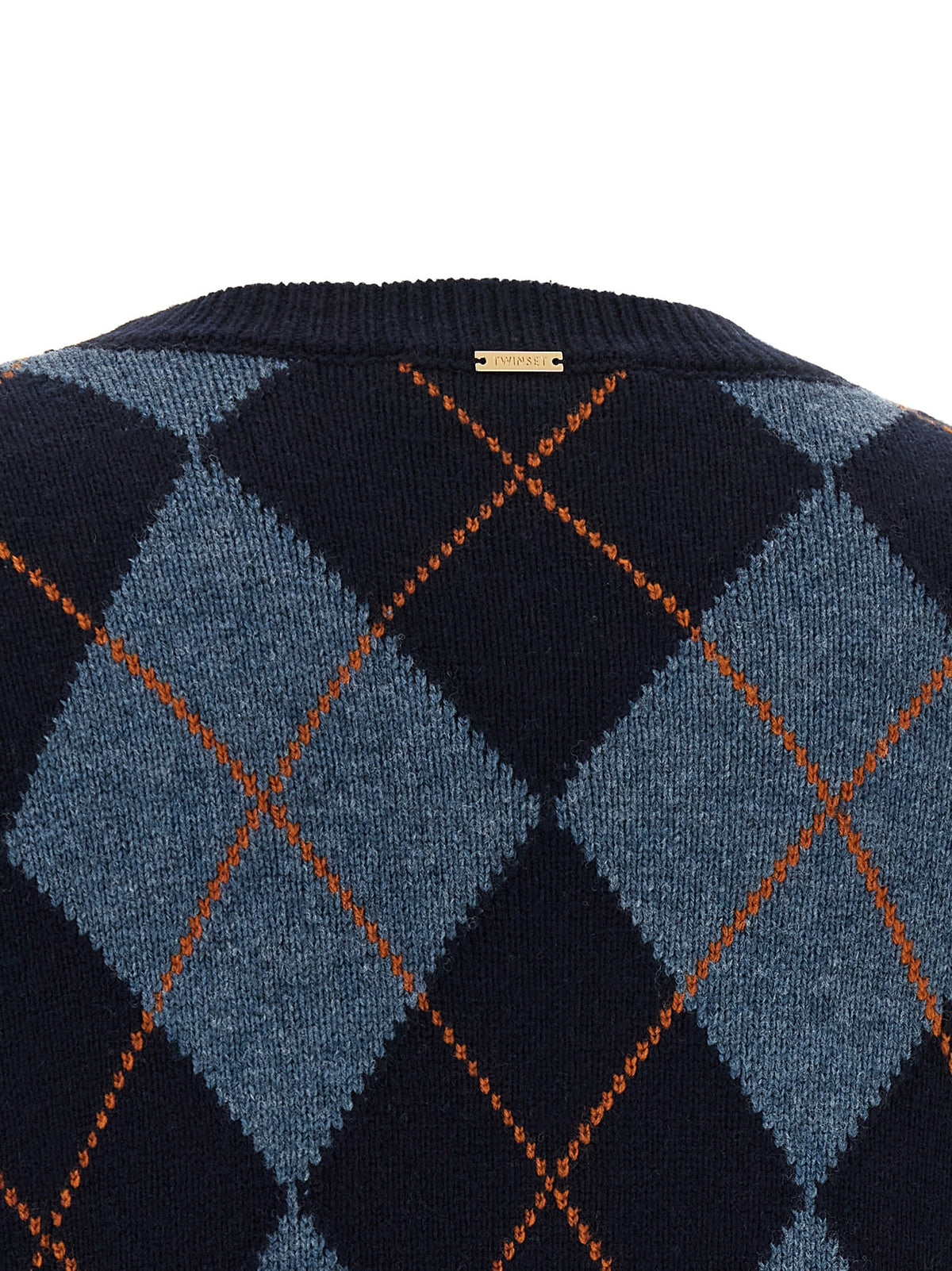 TWINSET Jacquard Sweater Blue