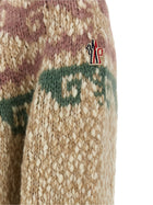 Moncler Grenoble Jacquard Sweater Beige, view 5