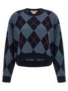 TWINSET Jacquard Sweater Blue