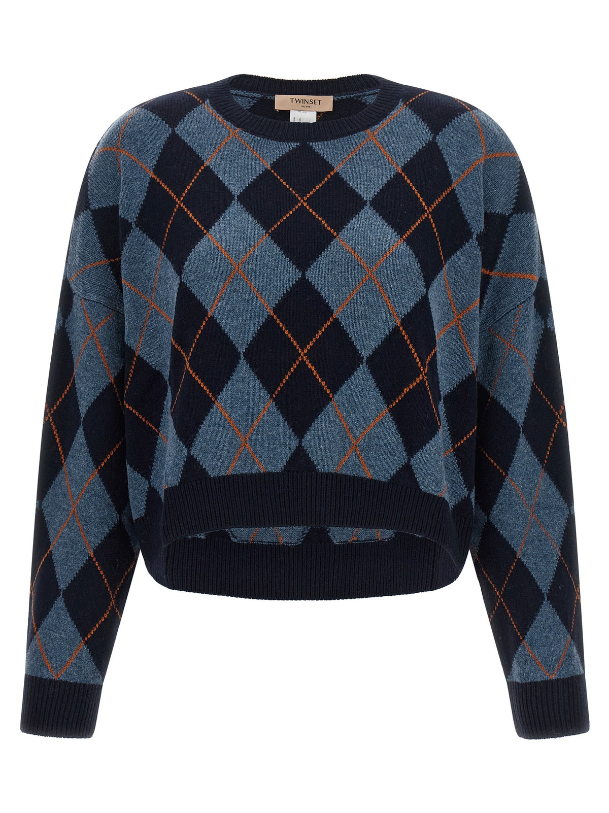 TWINSET Jacquard Sweater Blue