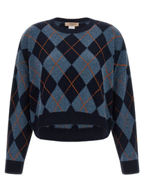 TWINSET Jacquard Sweater Blue