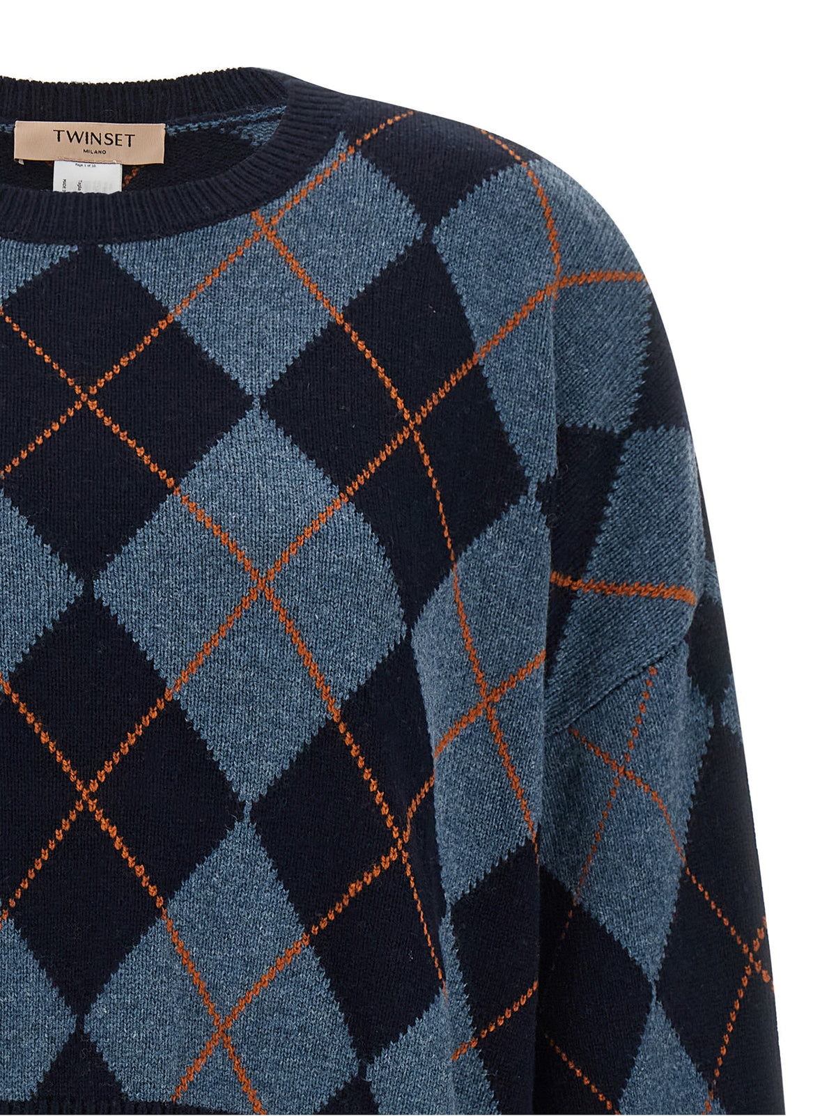 TWINSET Jacquard Sweater Blue