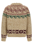 Moncler Grenoble Jacquard Sweater Beige, view 2